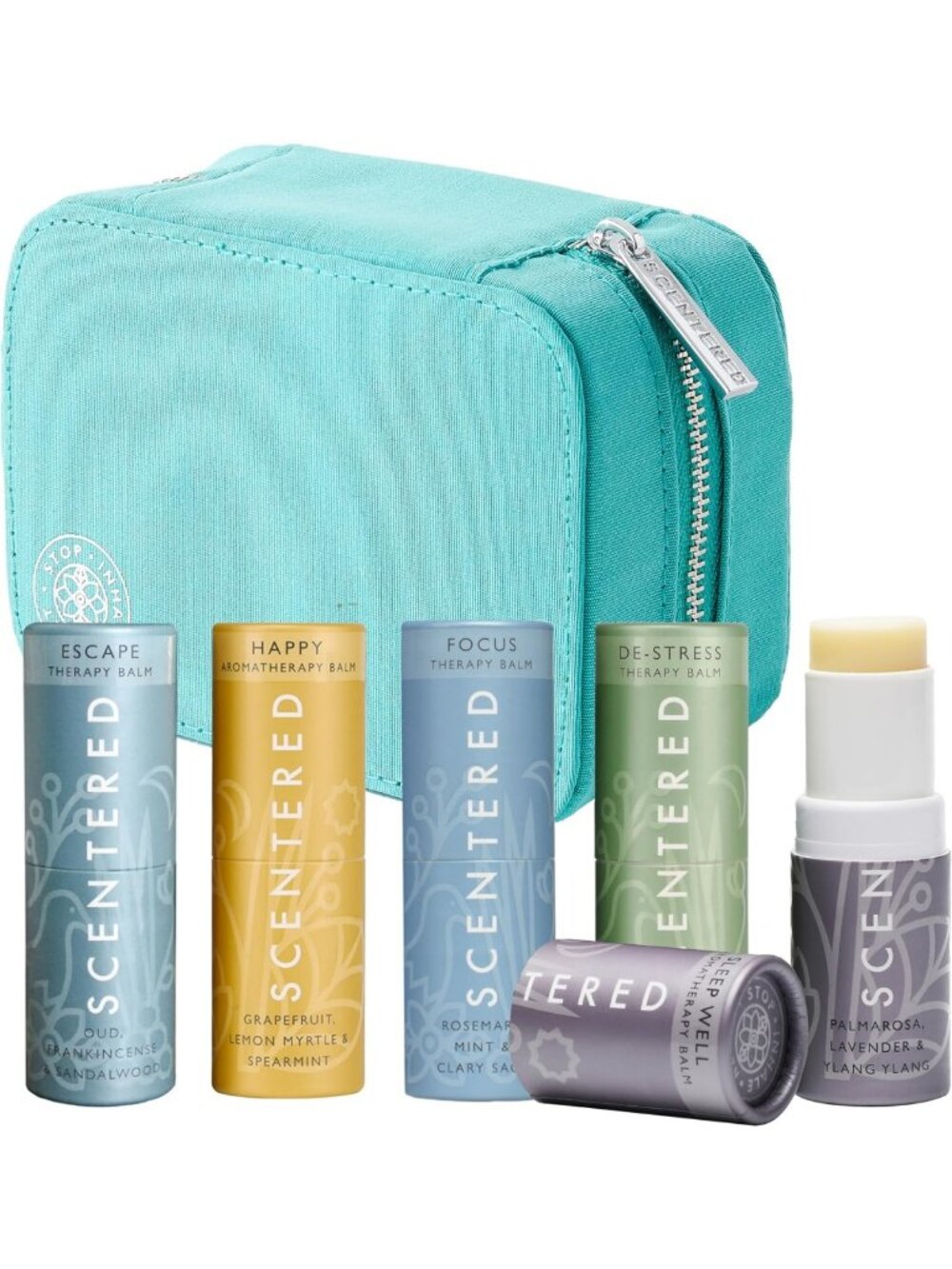 Aromatherapy Balm Stick Gift Set - Sleep, Focus, Stress Relief & Mood Boost